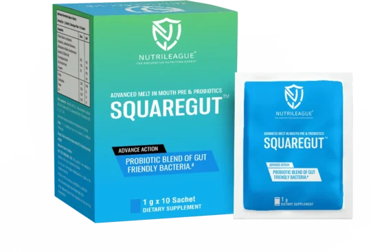 SQUAREGUT SACHET – ADVANCED MELT-IN-MOUTH PRE & PROBIOTIC